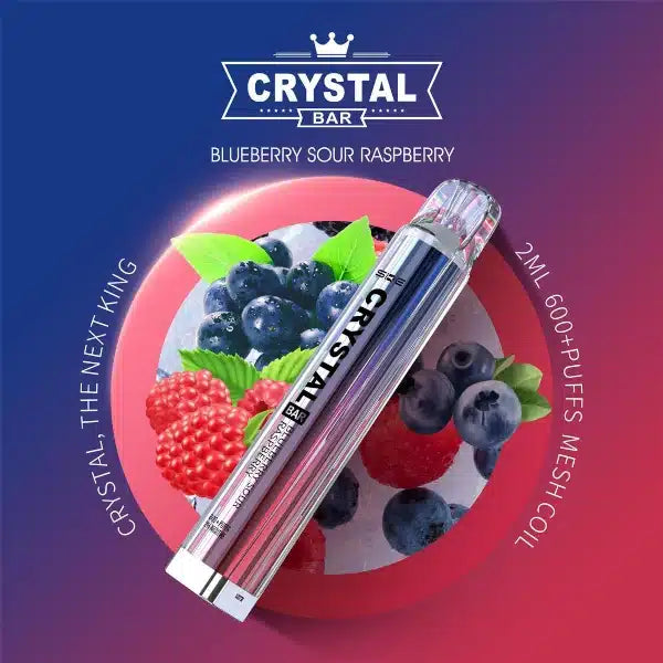 Crystal Bar Blueberry Sour Raspberry - 20 mg/ml-Elfa Germany