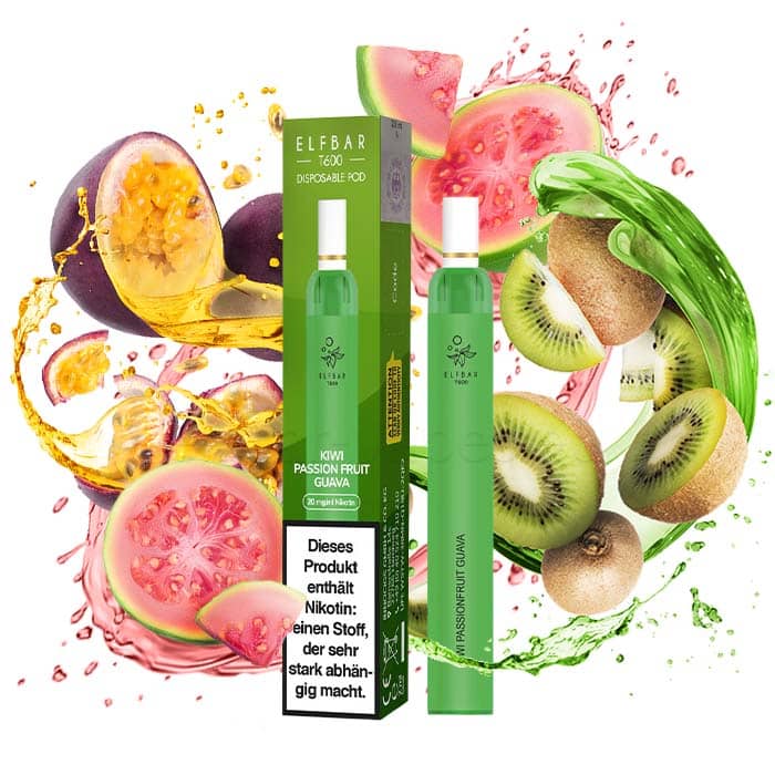 Elfbar T600 Kiwi Passion Fruit Guava - 20 mg/ml-Elfa Germany