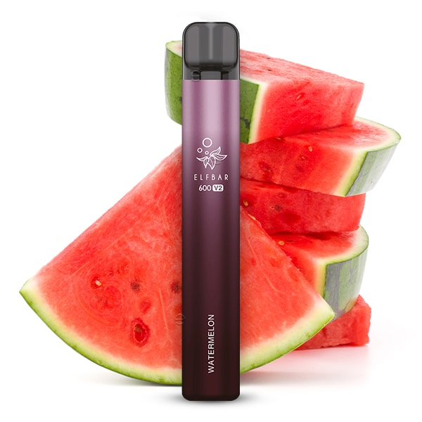 Elfbar-V2-Watermelon-Einweg-E-Zigarette-zeigt-frisches-Wassermelonen-Aroma