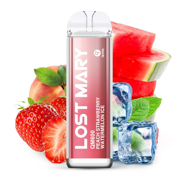 Lost Mary QM600 Peach Strawberry Watermelon Ice - 20 mg/ml-Elfa Germany