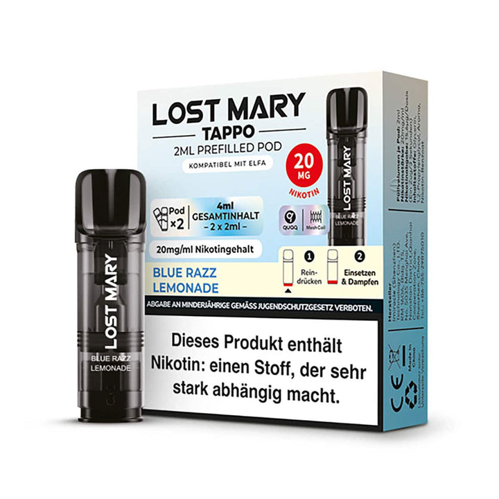 Lost Mary Pods Blue Razz Lemonade 20mg/ml-Elfa Germany